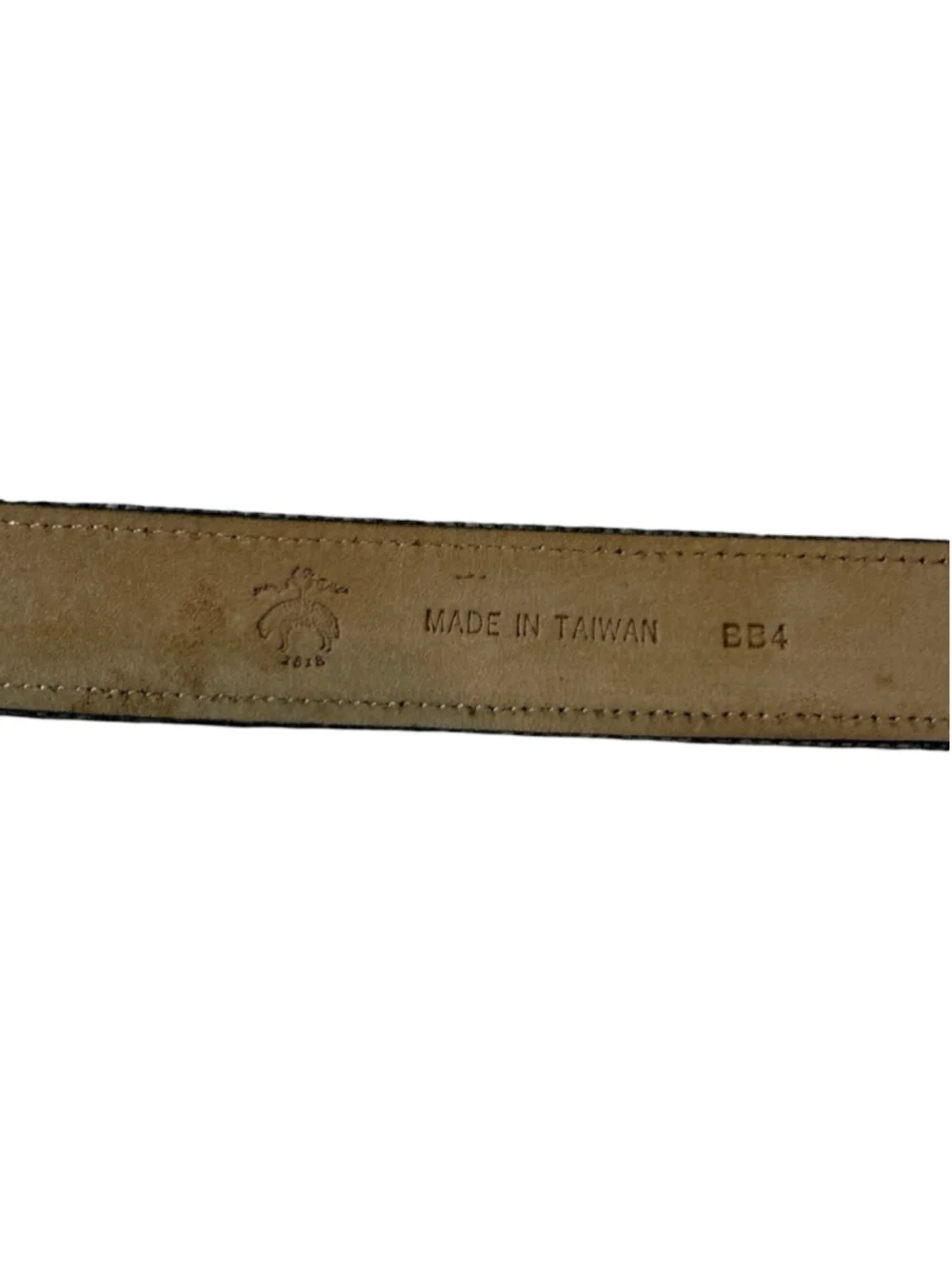 Thom Browne Black Fleece Brooks Brothers Gray Wool Leather Belt BB4